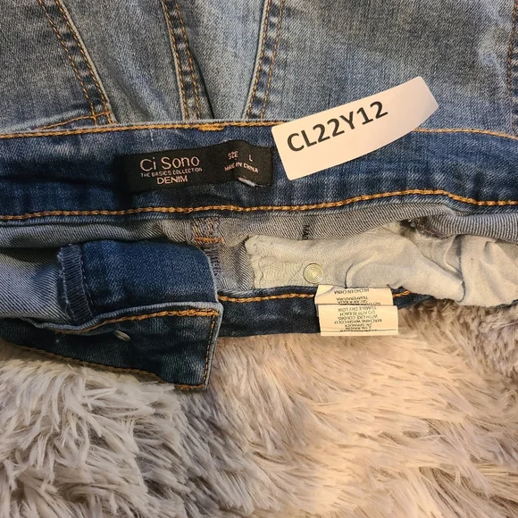 Ci Sono Blue Distressed Mini Skirt - Picture 8 of 10